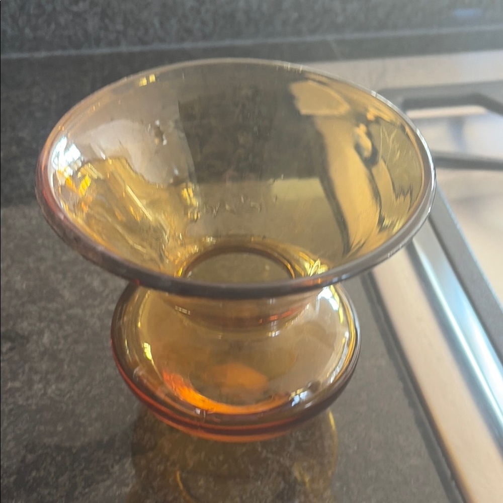 Amber Glass Vase